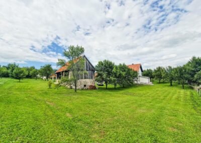 Garden and stone tavern at Grga's Villa