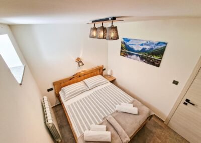 Double bedroom seen from above at Grga's Villa